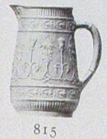 pitcher with floral design