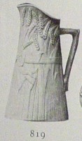 pitcher with barley design