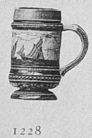 stein with sail boats