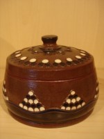 terra sigillata butter dish