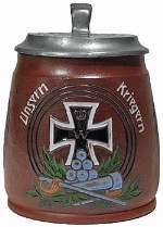 stein with military symbols