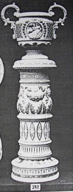 vase on pedestal