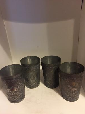 Pewter shot glasses