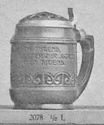 Jugendstil stein with verse