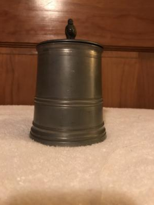 Pewter 1/2 liter stein