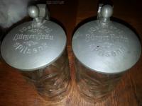 Pair of  Oelsners  Burger Brau Steins