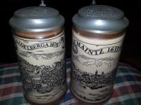 Pair of Henning Brau Steins