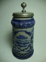 19th century blue/gray stein