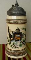 Pickelhaube lidded Merkelbach & Wick stein .