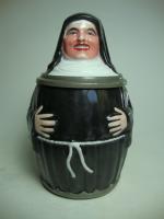 porcelain character stein of a nun