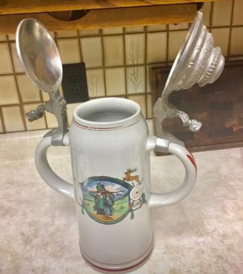 3 Liter two handle beer stein