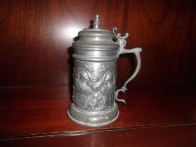 Pewter Relief Stein