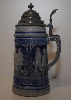 19th century Westerwald beer stein