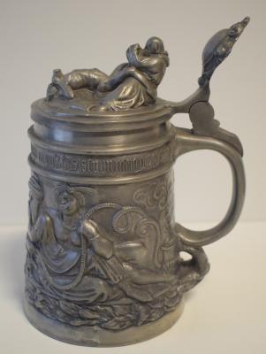 19th century pewter stein