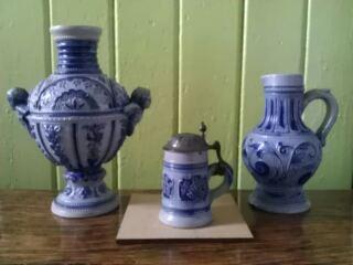 Miniature group: stein, urn, jug