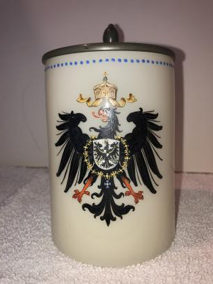 Glass Imperial Eagle stein