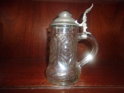 Glass Jeweled Stein