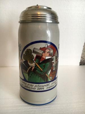 Franz Ringer Oktoberfest (Mettlach Era) Biedermeier Gentleman