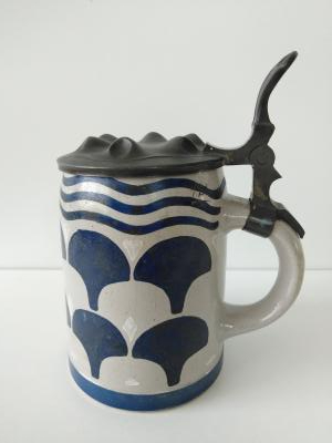 Rare Jugendstil stein, design by Ludwig Hohlwein