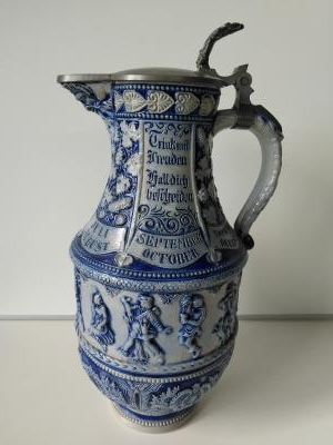 Historismus large jug (farmers dancing)