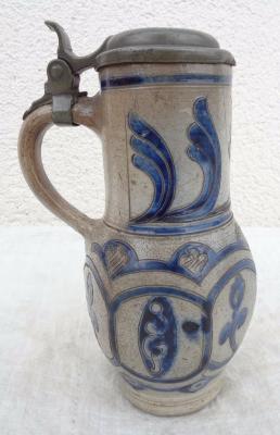 Westerwald hexagonal jug