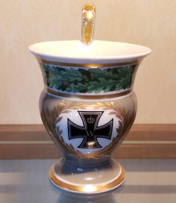 WWI-era KPM Iron Cross Cabinet Cup