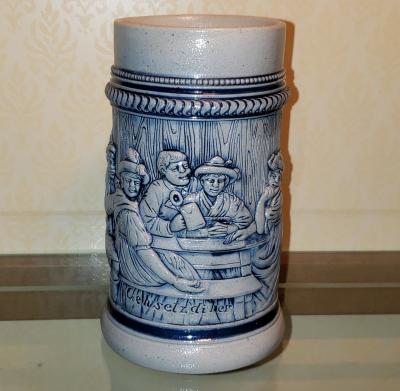 19th-Century Salt-Glazed Stein