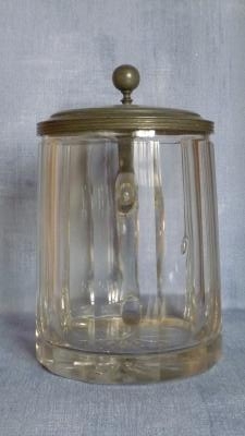 19th century Glass Stein