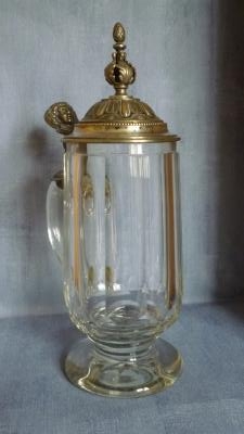 Art Deco Glass Stein