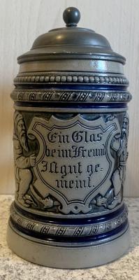 Merkelbach and Wick Salt Glaze with Saying