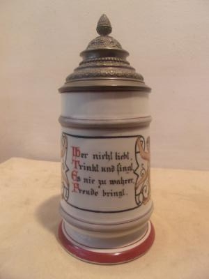 Porcelain Stein With Saying