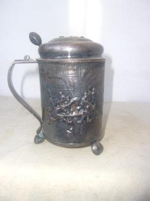 Pewter Relief Stein