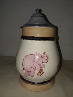 Pink Elephant Stein