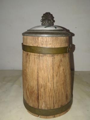 Wood Barrel Stein