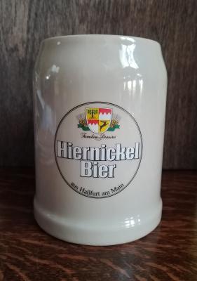 20th century brewery stein: Hiernickel Bier