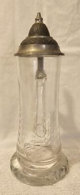 1 Liter Glass Stein With InscriptionStein