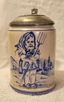 Girl With Pitchfork Stein