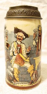 Mettlach Drinking Companions Stein