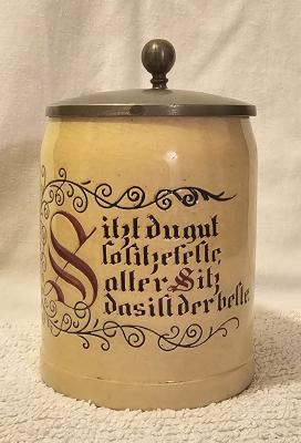 Merkelbach & Wick 1/3 Liter Stein With Saying