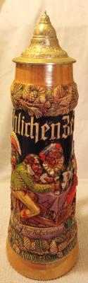 Gerz 2 Liter Stein With Tavern Scene