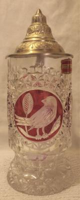 Hofbauer Red Byrd Crystal Stein