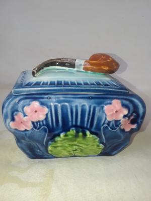 Majolica Tobacco Jar