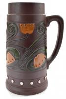 stein with floral decoration