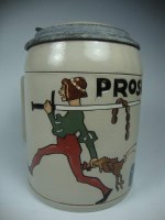 Prosit! Boy with sword. a Ludwig Hohlwein design.