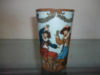 Mettlach Etched Beaker