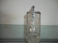 Glass Etched Stein