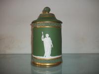 Jasperware Tobacco Jar